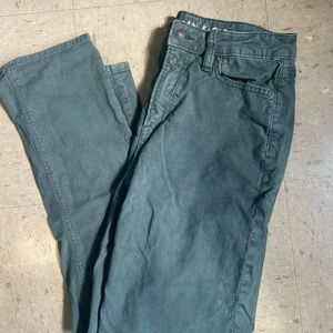 straight leg teal cords